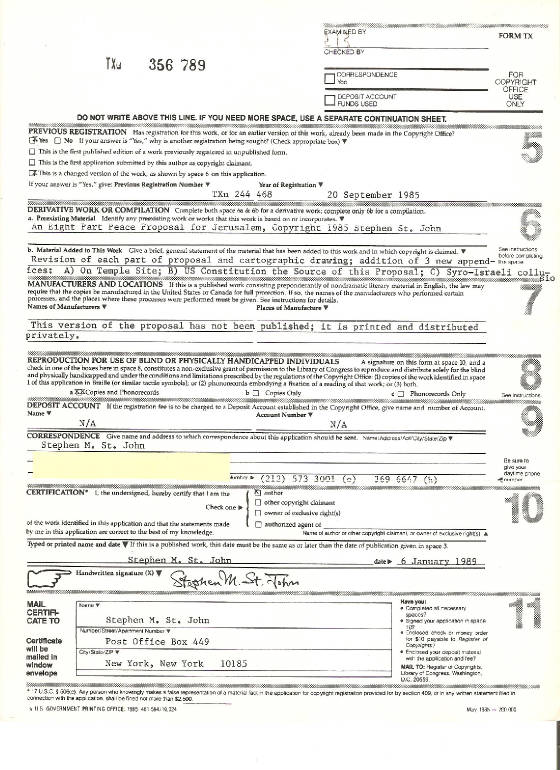 Certificate of Copyright