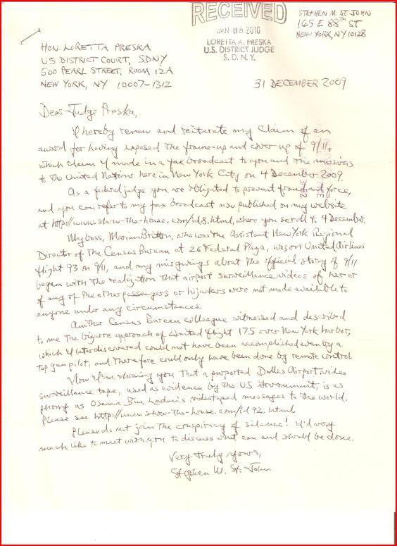 Reply to Letter to Judge Preska